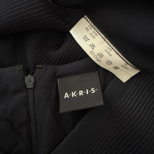 AKRIS Black Silk Dress