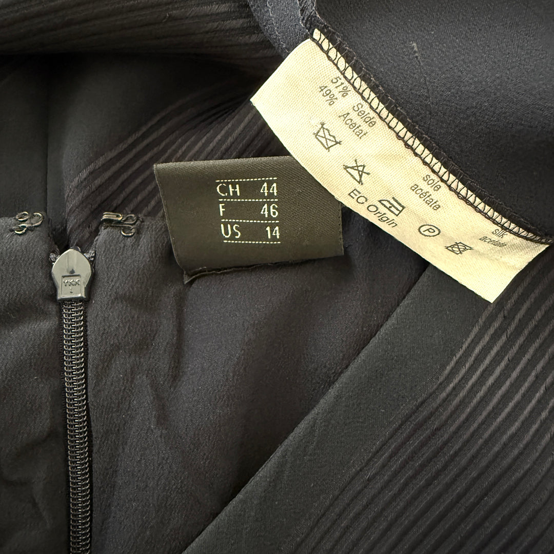 AKRIS Black Silk Dress