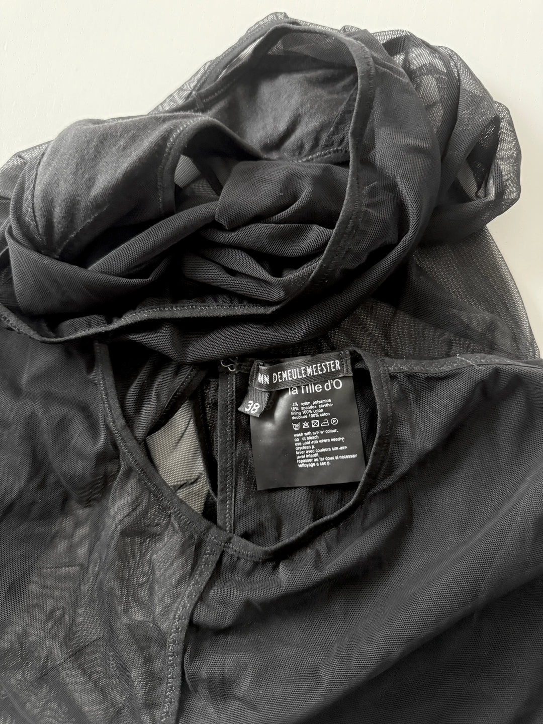 ANN DEMEULEMEESTER New Soft Tulle Bodysuit