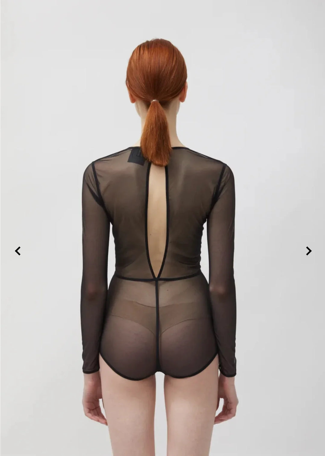 ANN DEMEULEMEESTER New Soft Tulle Bodysuit