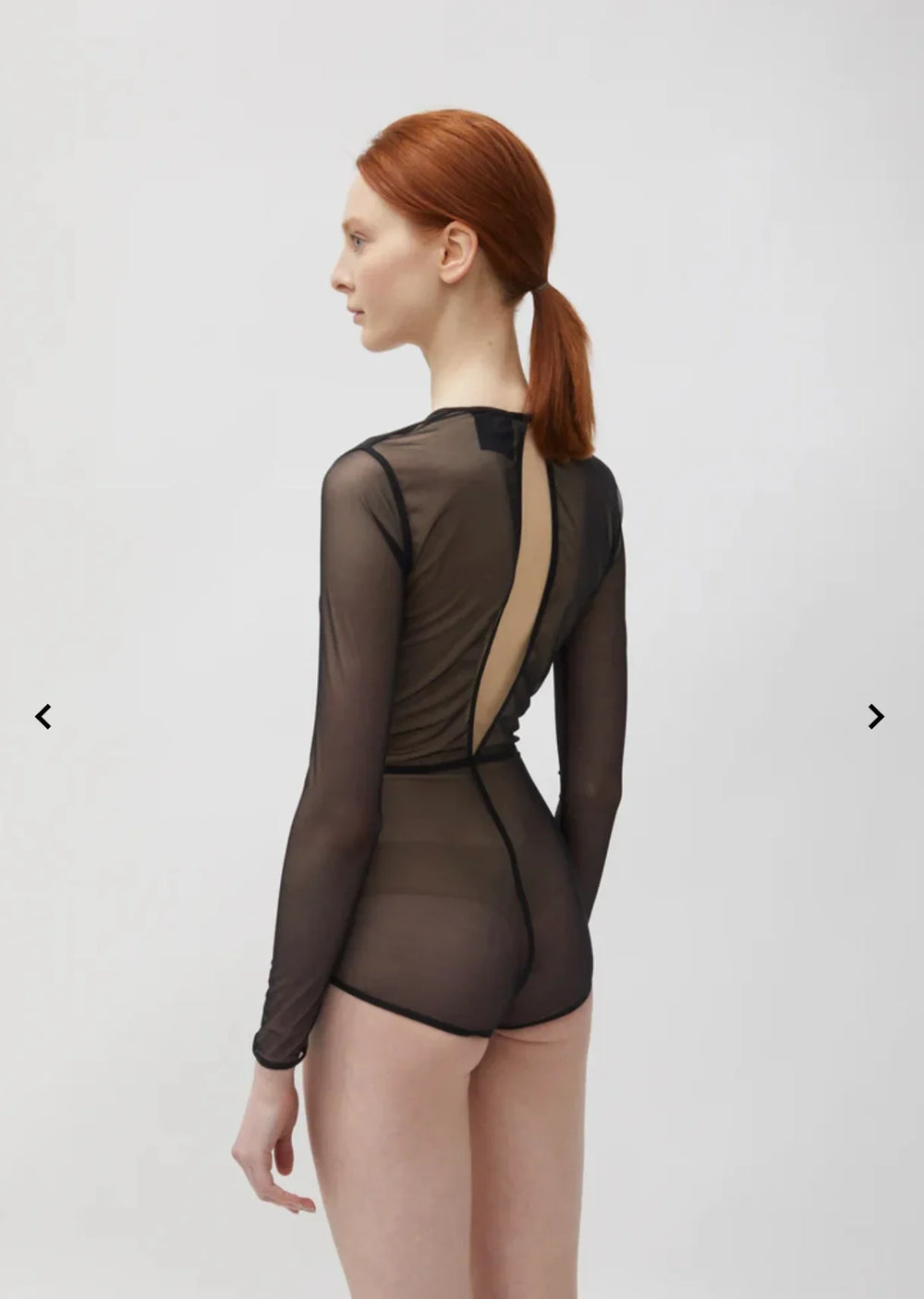 ANN DEMEULEMEESTER New Soft Tulle Bodysuit