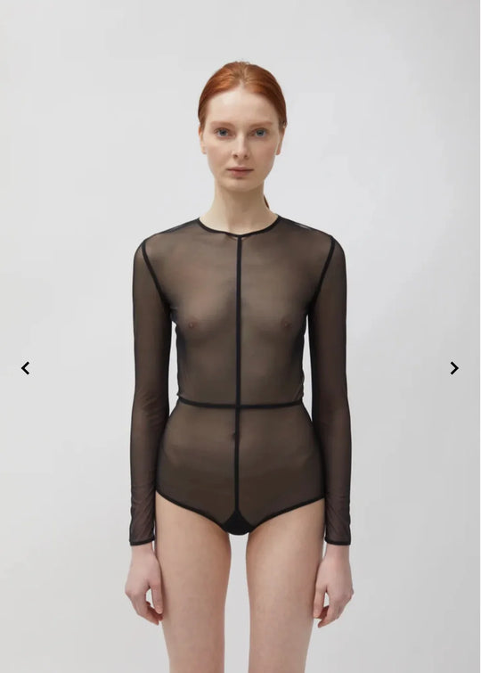 ANN DEMEULEMEESTER New Soft Tulle Bodysuit