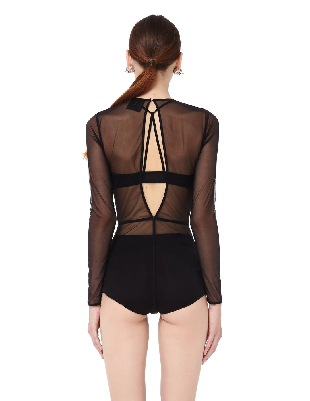 ANN DEMEULEMEESTER New Soft Tulle Bodysuit