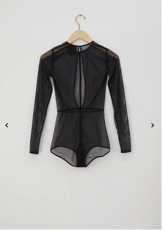 ANN DEMEULEMEESTER New Soft Tulle Bodysuit
