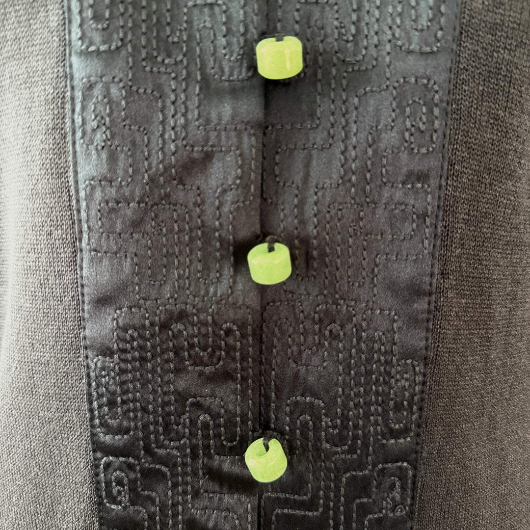 SHANGHAI TANG New Silk Coat with Jade Buttons