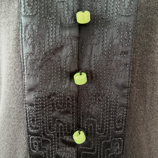 SHANGHAI TANG New Silk Coat with Jade Buttons