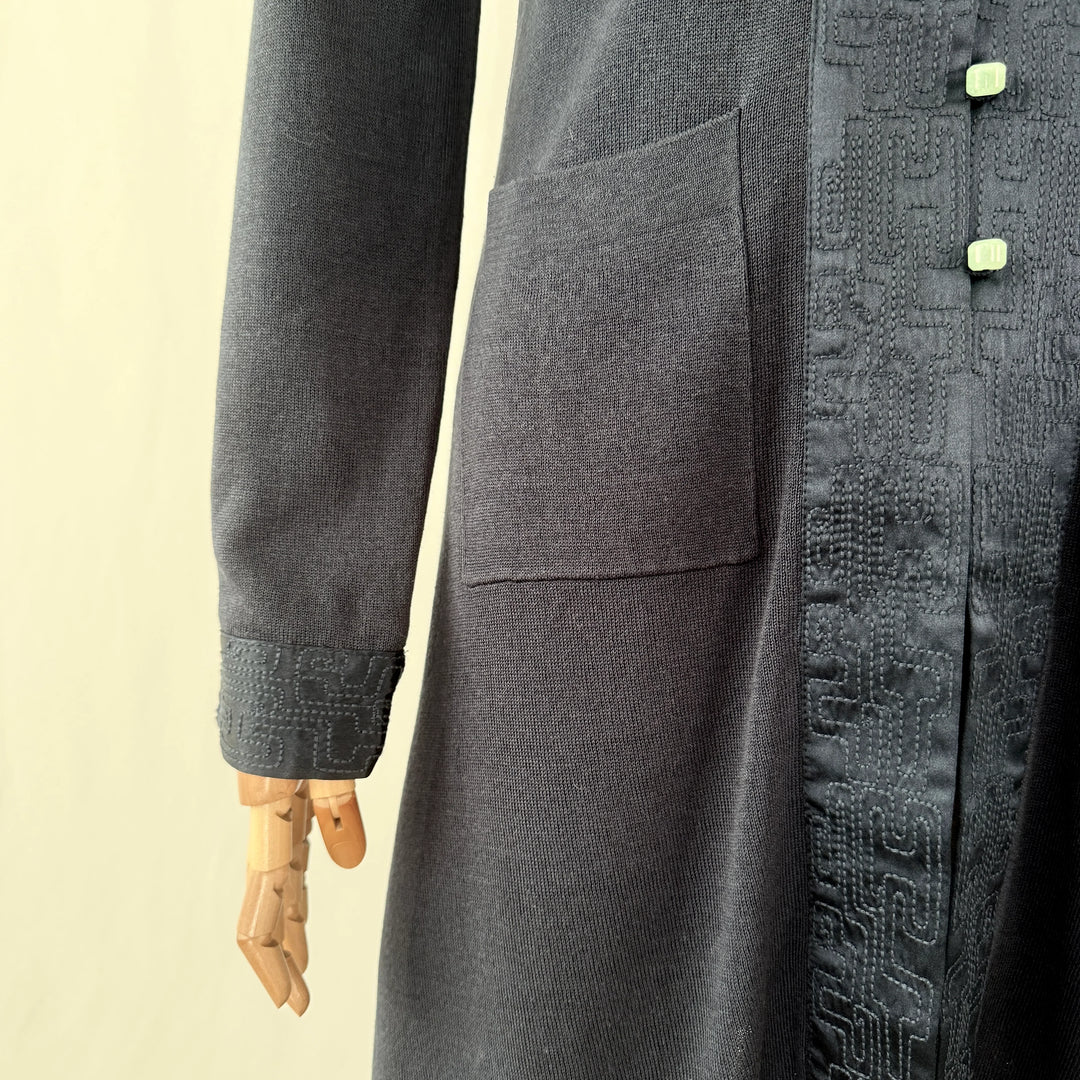 SHANGHAI TANG New Silk Coat with Jade Buttons