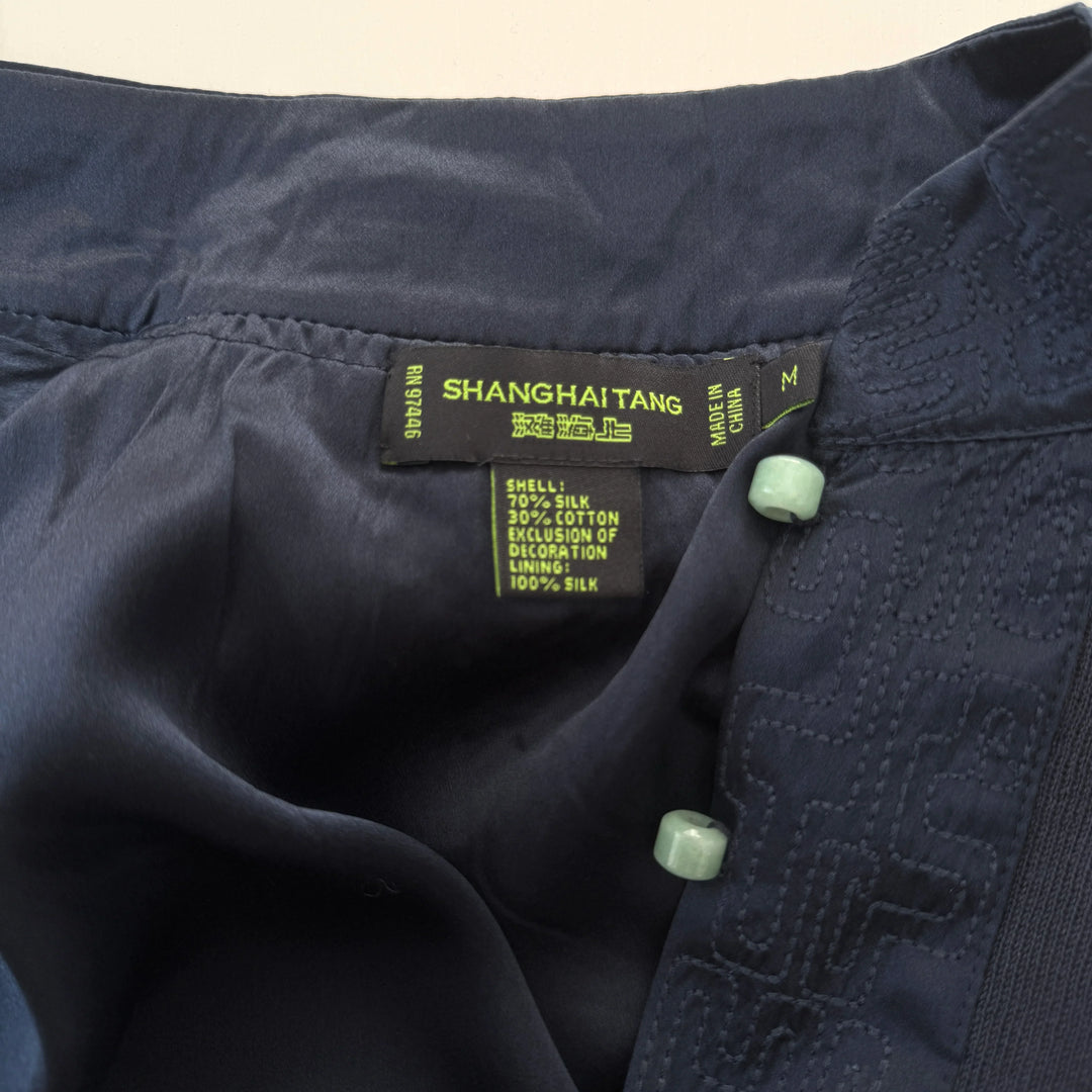 SHANGHAI TANG New Silk Coat with Jade Buttons