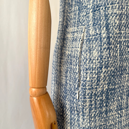 AKRIS Blue Tweed Dress