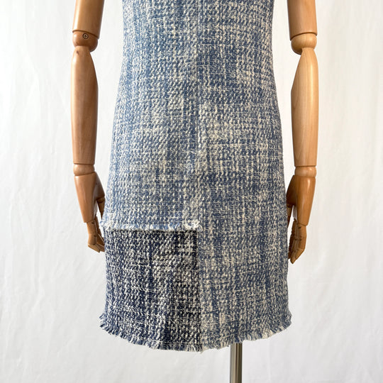 AKRIS Blue Tweed Dress