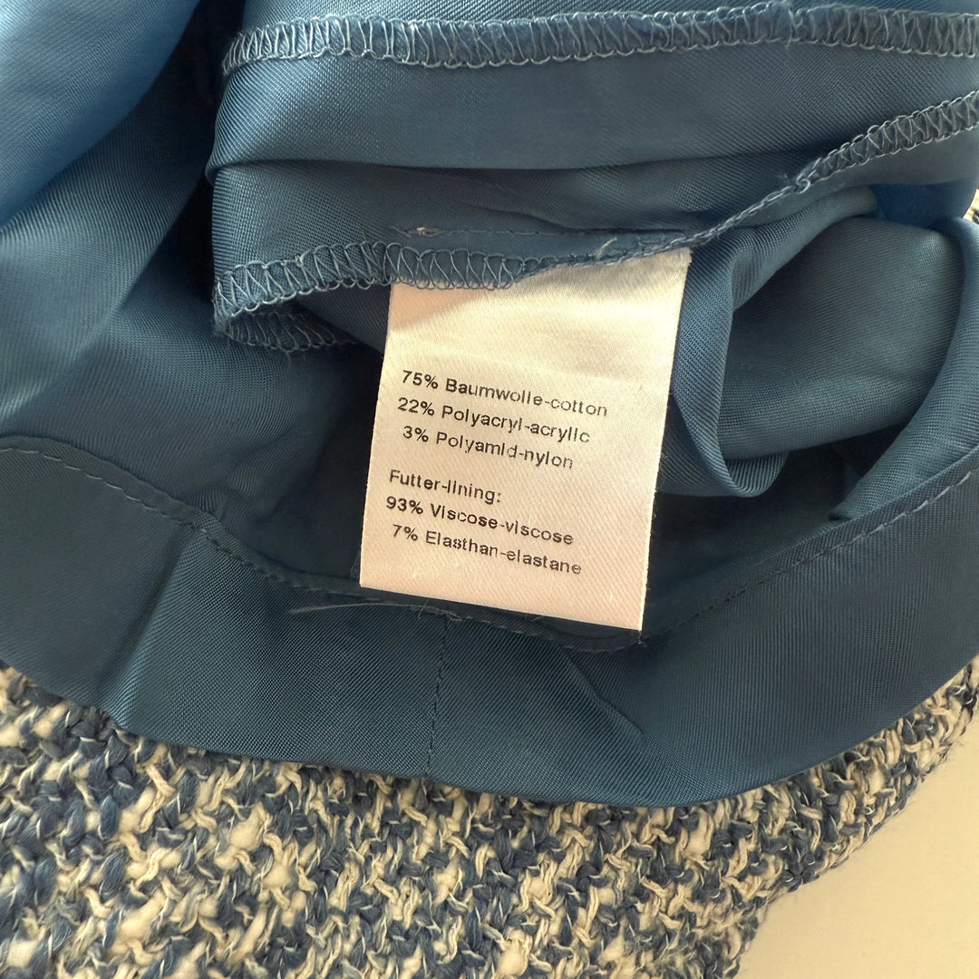 AKRIS Blue Tweed Dress