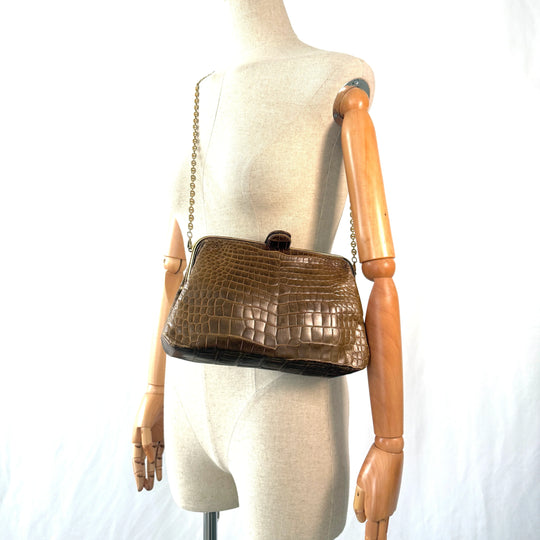VINTAGE Crocodile Leather Bag