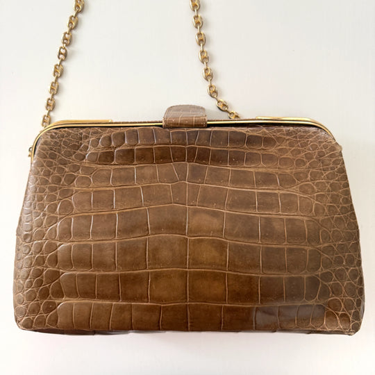 VINTAGE Crocodile Leather Bag