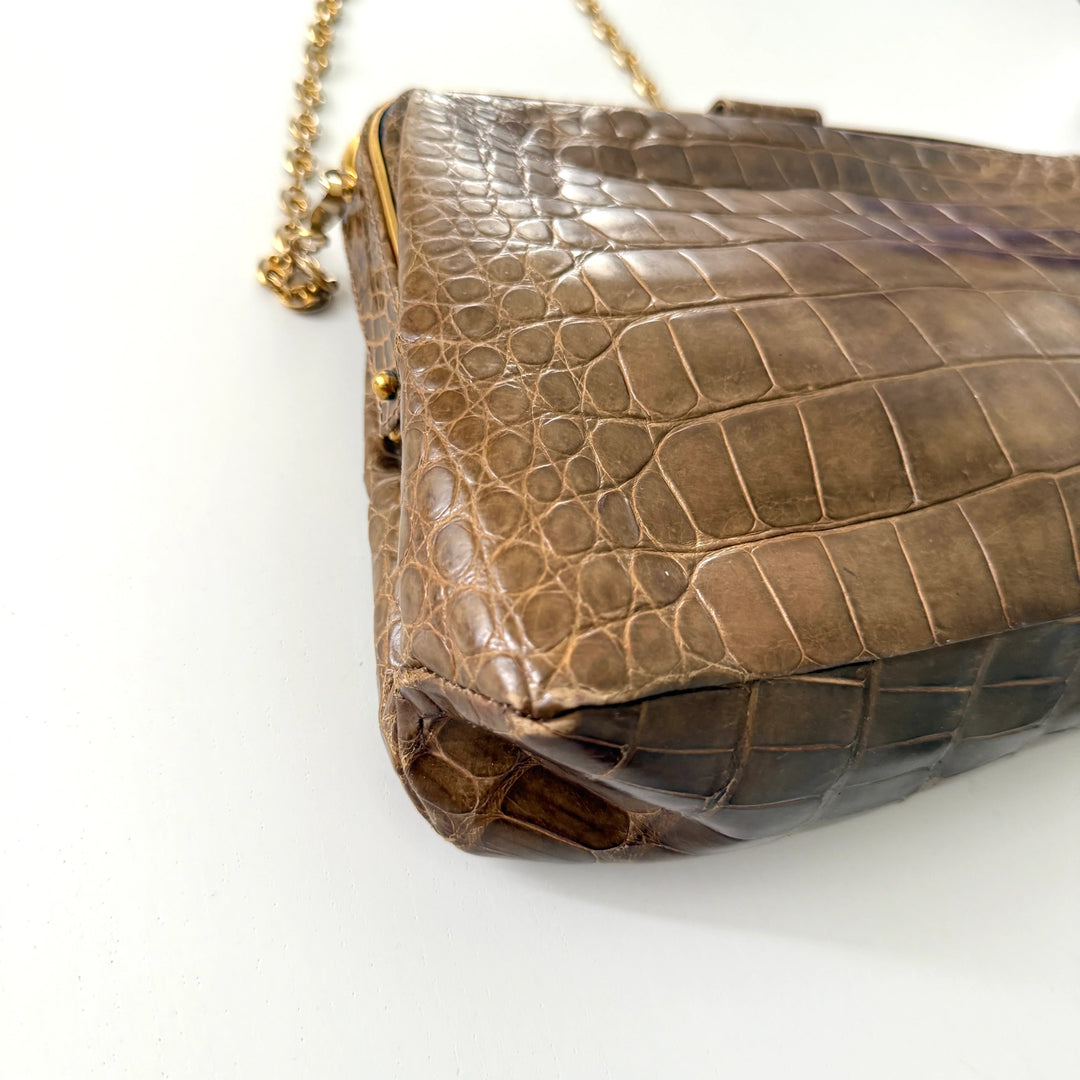 VINTAGE Crocodile Leather Bag