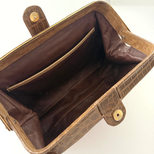 VINTAGE Crocodile Leather Bag