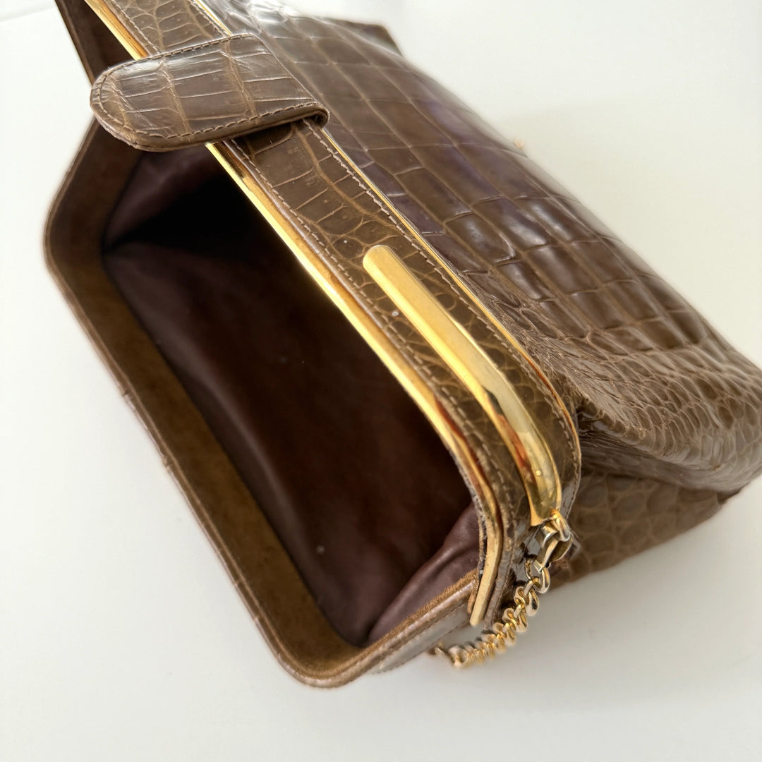 VINTAGE Crocodile Leather Bag