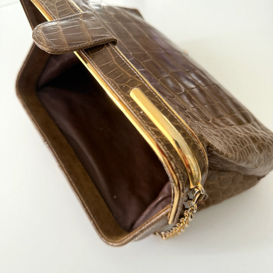 VINTAGE Crocodile Leather Bag
