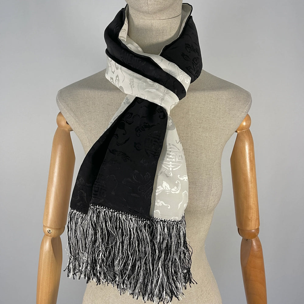 SHANGHAI TANG Double Sided Silk Scarf