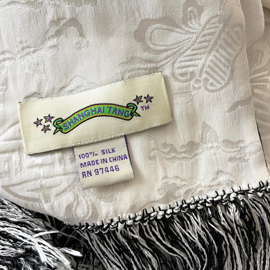 SHANGHAI TANG Double Sided Silk Scarf