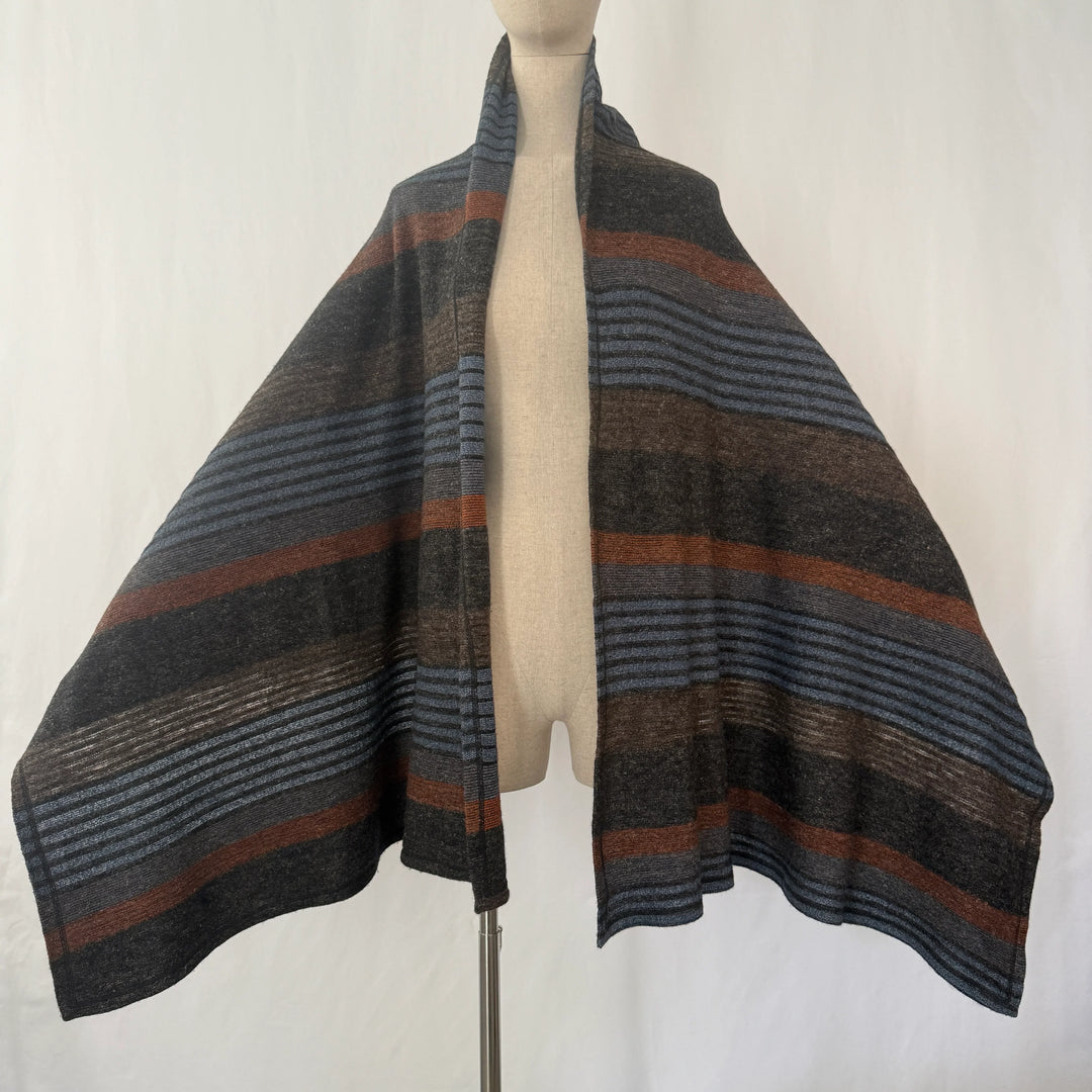 RARE 1970s ISSEY MIYAKE Archival Knit Scarf - Silk & Wool Blend - All Style Co. Tag