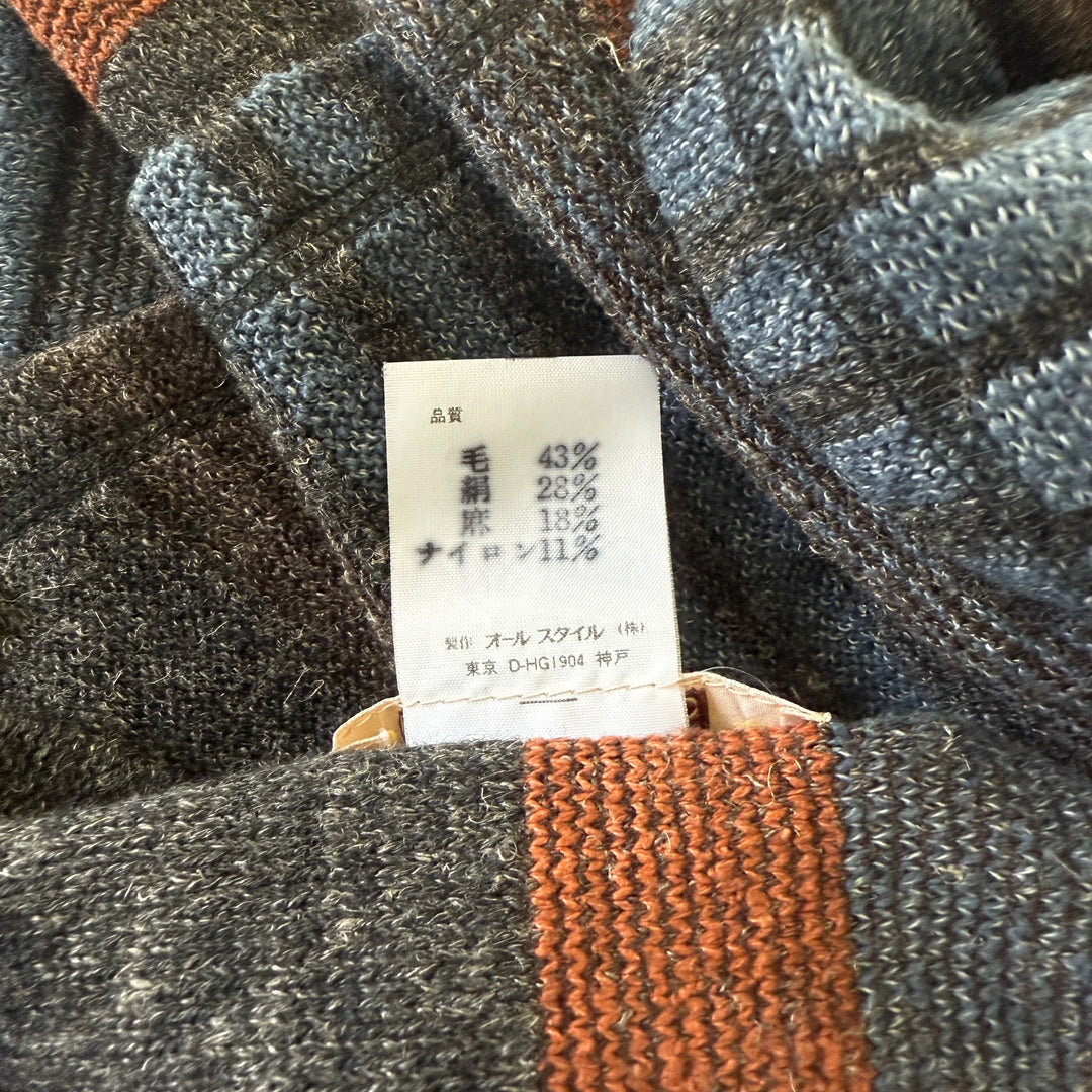 RARE 1970s ISSEY MIYAKE Archival Knit Scarf - Silk & Wool Blend - All Style Co. Tag