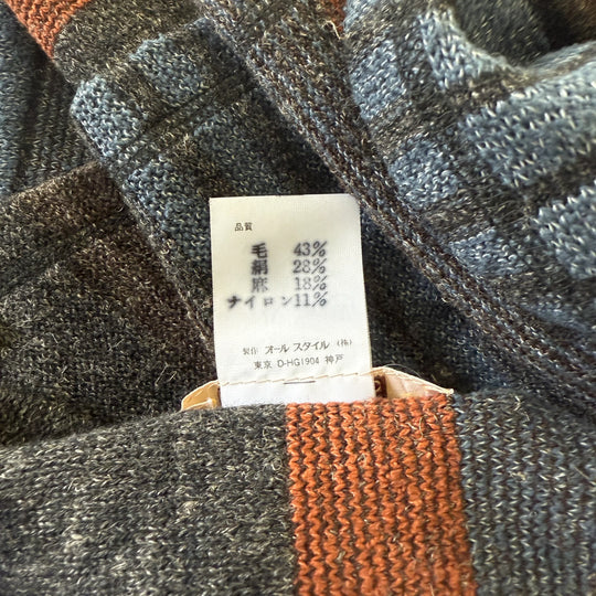 RARE 1970s ISSEY MIYAKE Archival Knit Scarf - Silk & Wool Blend - All Style Co. Tag