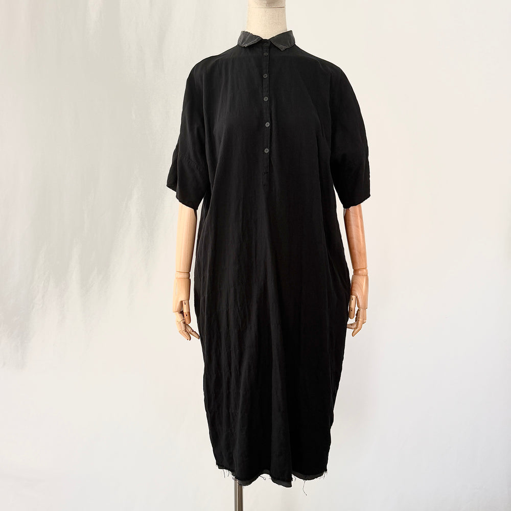 KristenseN du Nord  Black Cotton & Silk Dress