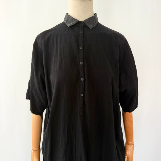 KristenseN du Nord  Black Cotton &amp; Silk Dress
