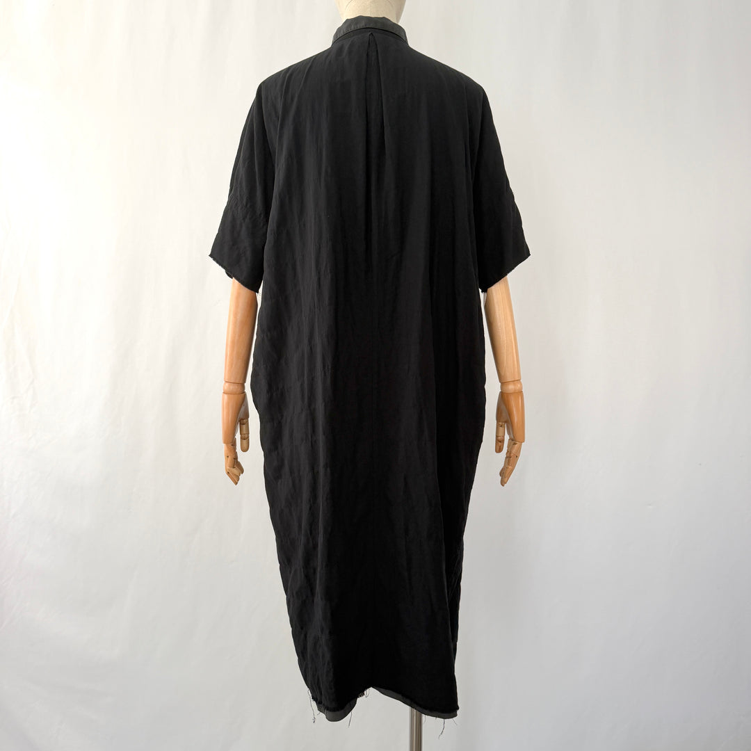 KristenseN du Nord  Black Cotton &amp; Silk Dress