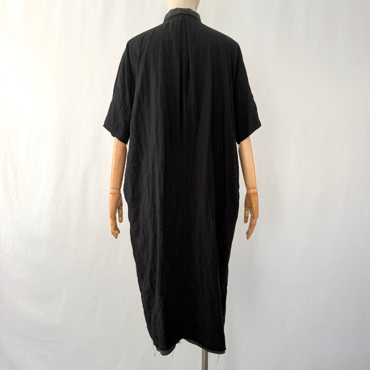 KristenseN du Nord  Black Cotton &amp; Silk Dress