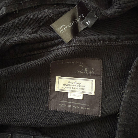 ANNETTE GÖRTZ Black Viscose Cardigan