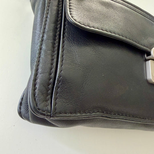 TUMI Black Leather Handbag