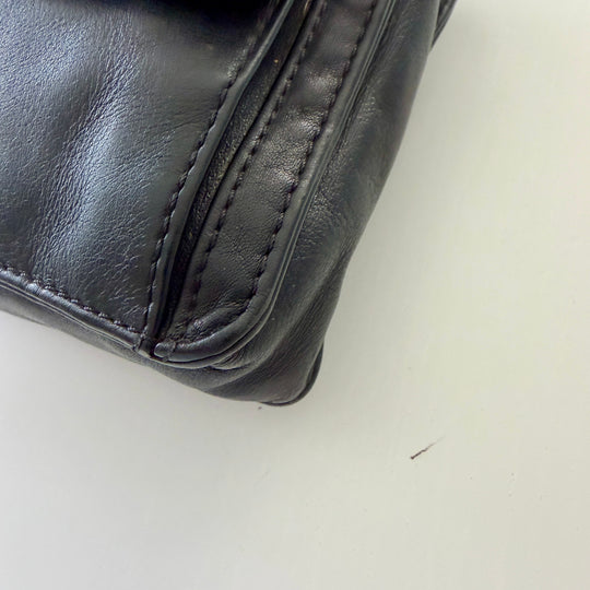 TUMI Black Leather Handbag