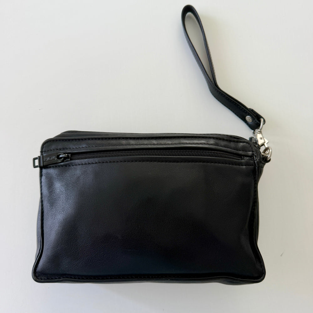 TUMI Black Leather Handbag
