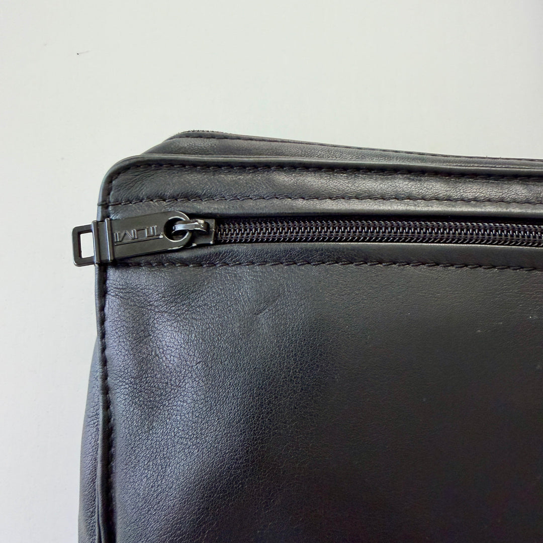 TUMI Black Leather Handbag