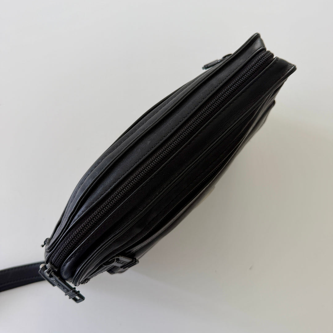 TUMI Black Leather Handbag