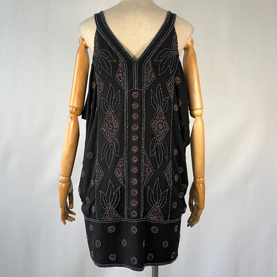 DIANE Von FURSTENBERG Silk Beaded Dress