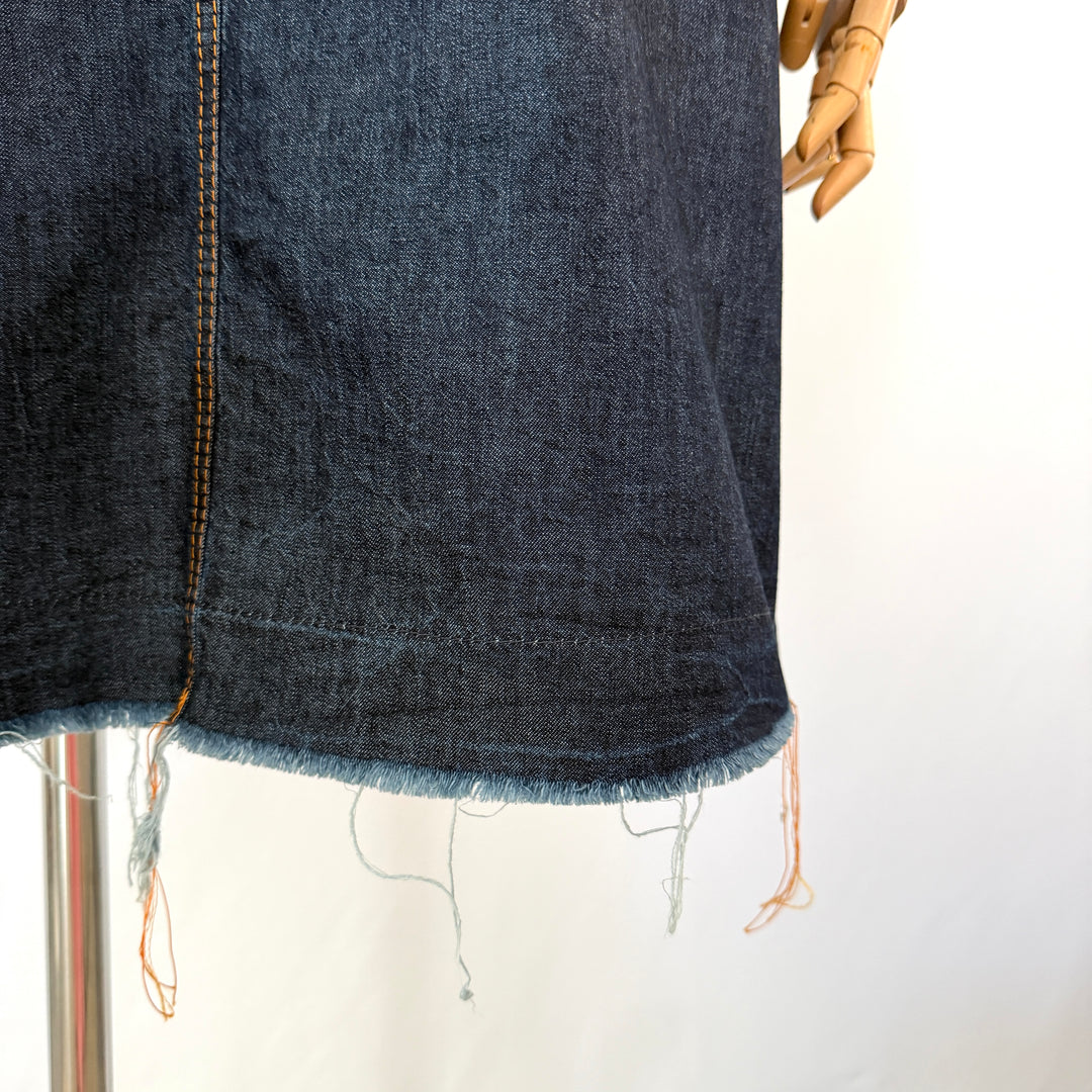 Susanne Bommer Raw-Edge New Denim Dress