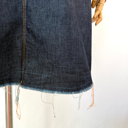 Susanne Bommer Raw-Edge New Denim Dress