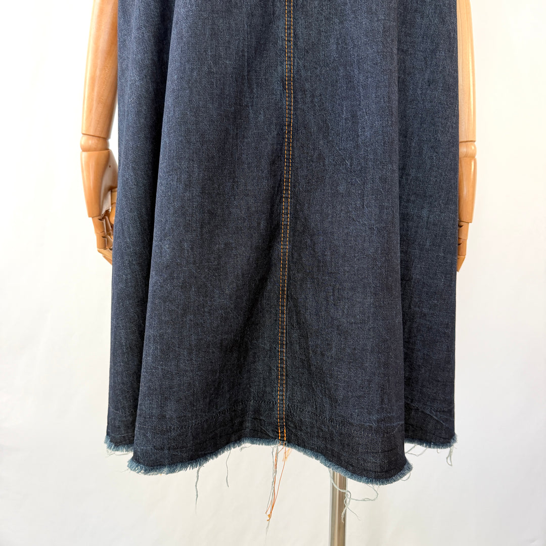 Susanne Bommer Raw-Edge New Denim Dress