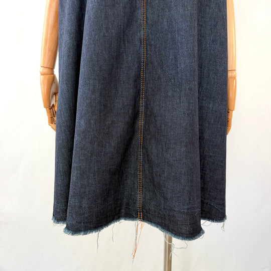 Susanne Bommer Raw-Edge New Denim Dress