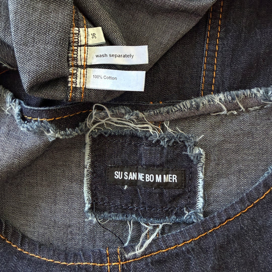 Susanne Bommer Raw-Edge New Denim Dress