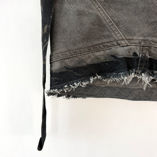 Rick Owens Early Archive 2004 Distressed Denim Skirt