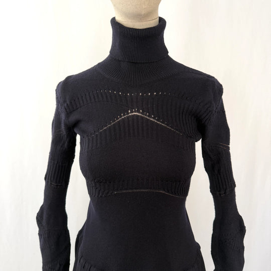 Robe en laine couture haute couture pour tous les jours