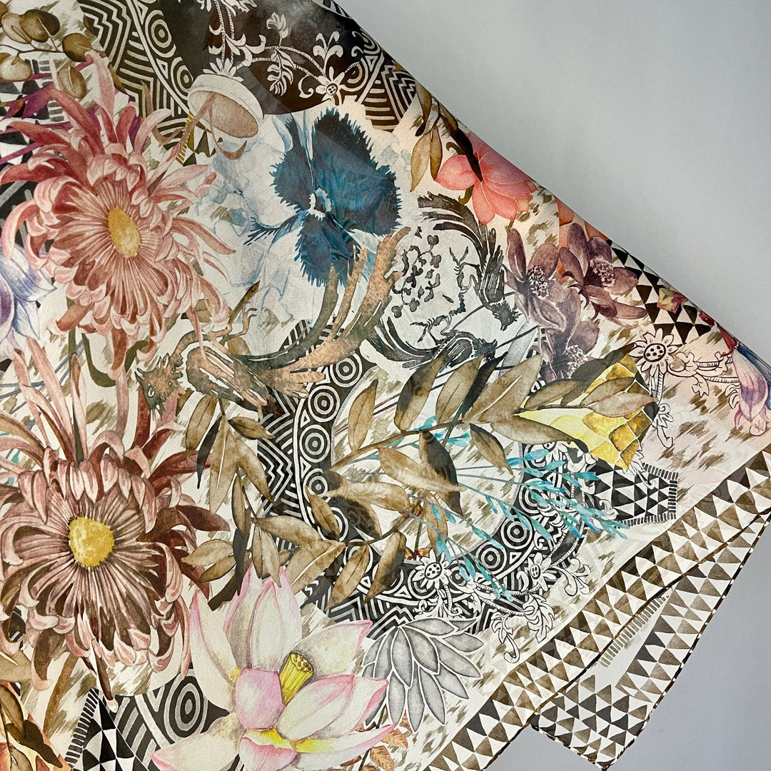 FABRIC FRONTLINE Nouveau grand foulard en soie