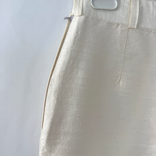 EN SOIE enSoie Zurich white silk pants
