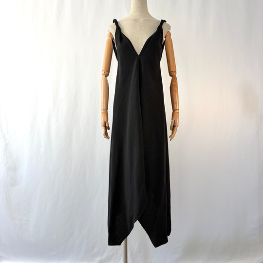by Aylin Koenig Black Cotton Maxi Dress