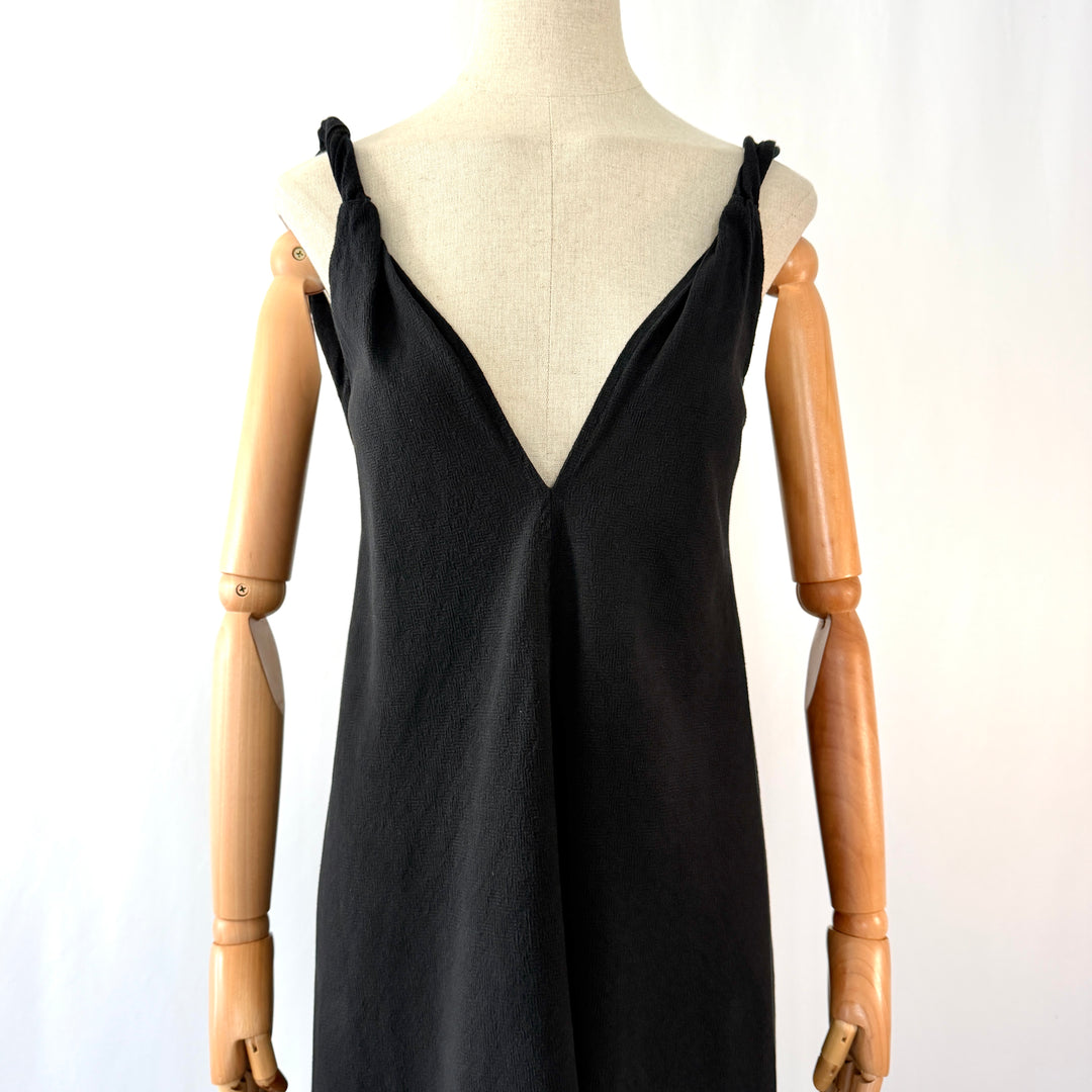 by Aylin Koenig Black Cotton Maxi Dress