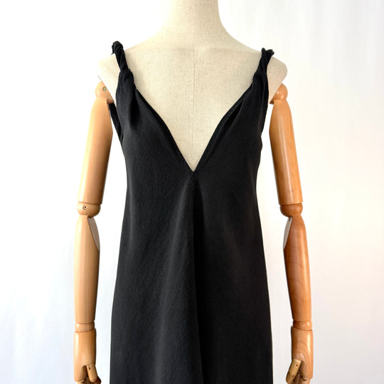by Aylin Koenig Black Cotton Maxi Dress