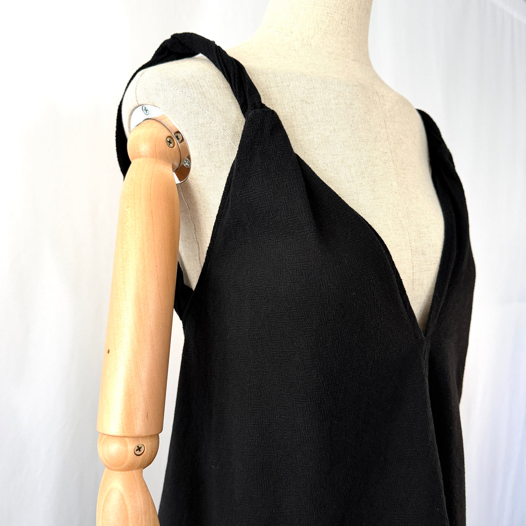 by Aylin Koenig Black Cotton Maxi Dress
